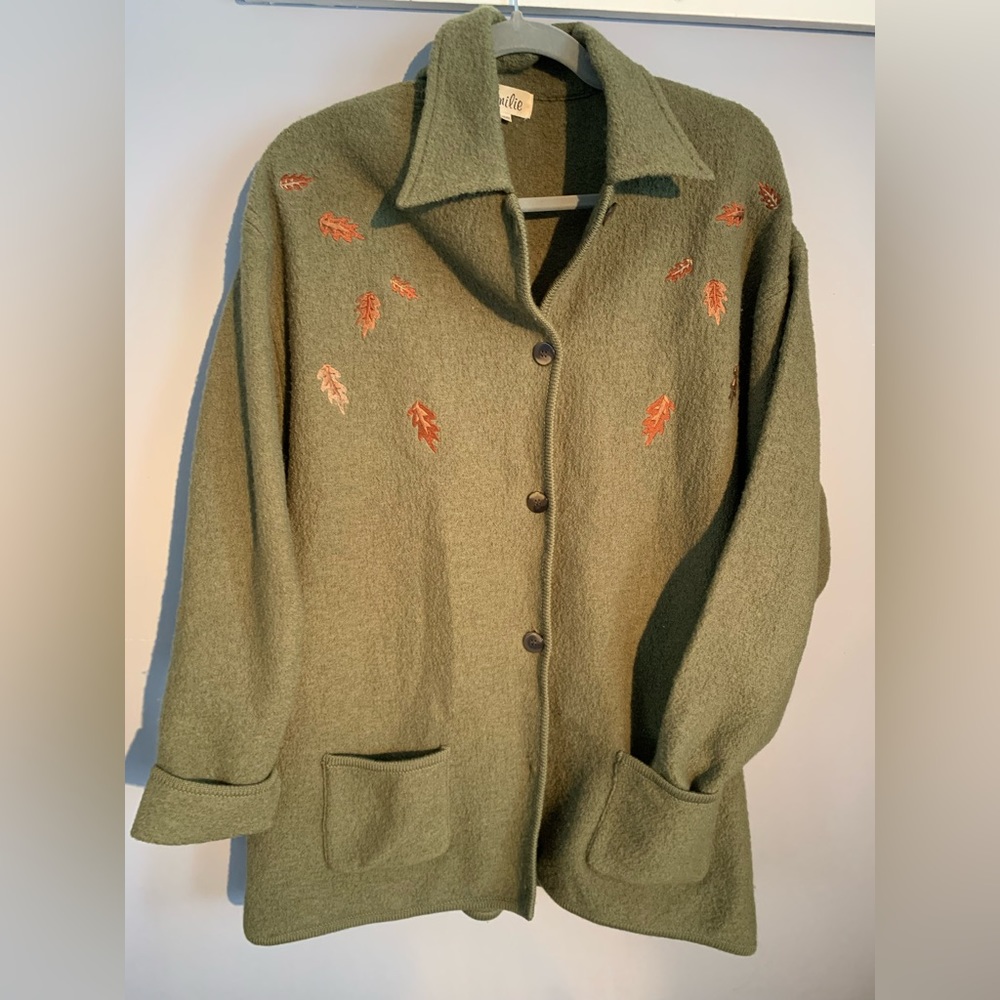 Wool gardening coat